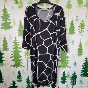 Michael Kors Animal Print Midi Dress.